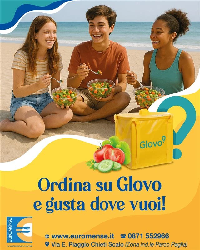 Ordina su Glovo e gusta dove vuoi